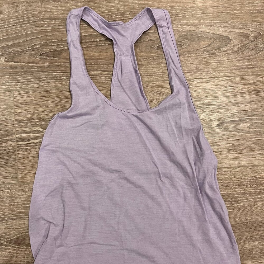 Lululemon Lilac loose racer back tank Size 4